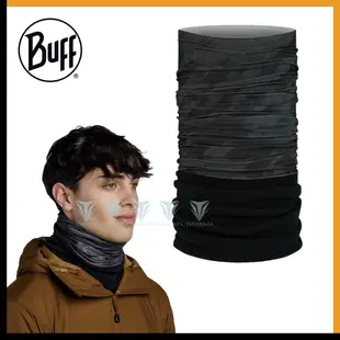 BUFF BF132569 Polar保暖頭巾 Plus-深灰刷紋