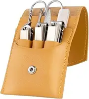 Nail Clippers Kit Manicure Set, 8 Pcs Nail Clippers Manicure Kit, Stainless Steel Travel Nail Care Kit, Professional Pedicure Grooming Kit with Portable Leather Case Manicure Pedicure Kit