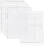 Phinus 7-Piece Plastic Canvas Sheets, 10.5" x 13.5", Eye Mesh for Embroidery & Knit Crochet Projects, DIY Handicraft, Make Dividers