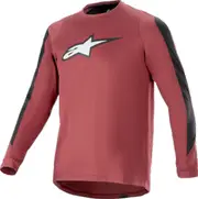 Alpinestars A-Dura Dri Astar Long Sleeve Bicycle Jersey, red, Size XL for Men