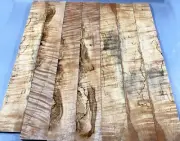 5A Spalted Ripple Maple Wood Fingerboard Acoustic Guitar Fretboard 21"x2.8"x0.3"