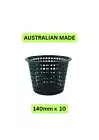 Net Mesh Plant Pots 140 mm - Pack of 10 - Hydroponic Baskets Orchids