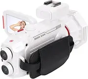 53MP 4K Digital Camera Camcorder for Photography & Vlogging, 3 Inch Display, Autofocus, 50X Digital Zoom, WiFi Vlogging Video Camera Recorder, MOV JPG Format (White)