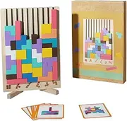 Wooden Stacking Puzzle Toy Brain Teaser Game Stress Relief Toys Adults Block Puzzles Board Eco-Friendly Wooden Mind Puzzle