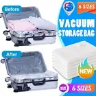 Vacuum Storage Bags Space Saver Seal Compressing Medium Large Aus Cloth Quilt AU