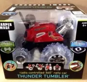 SHARPER IMAGE RADIO CONTROLLED THUNDER TUMBLER RED CAR