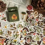 46 pcs/box Retro Forest Series Decoration plant Stickers Planner Scrapbooking Stationery Korean Diary Stickers