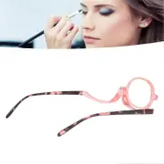 Makeup Reading Glasses, Magnifying Makeup Reading Glasses For Seniors, Magnifying Flip Down Cosmetic Readers For Women Pink 3.0x