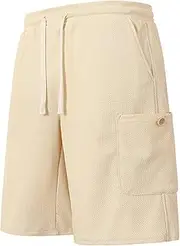 [Generic] with 6 Mesh Shorts with Pockets Basketball Gym Workout Plain PE Shorts Size 1