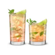 JoyJolt Alain Drinking Glasses set of 8 Highball Double Old Fashion JG10319