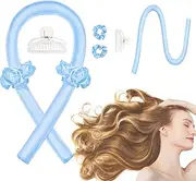CORATED Heatless Curling Rod Headband, No Heat Curl Set with Hair Clips and Scrunchie, Silk Overnight Styling Kit for Long and Medium Curls