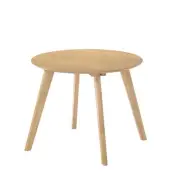 Design Square Wooden Timber Round Side End Lamp Table Natural