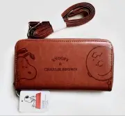 PEANUTS Snoopy m21 Charlie Brown Long Wallet With Tag