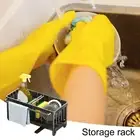 Compact Kitchen Storage Solution Rack Sink Caddy Sponge Holder with Auto