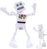 Wind Up Toy | 4.53 Inches Stocking Stuffer Dancing Robot | Spring Wind-Up Dancing Robot Toy | Interactive Portable Windup Toys | for Birthday, School, Table, Classroom, Halloween, Travel, Christmas