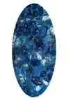 Blue Agate Lazy Susan Side Restaurant Table Top Stone Home & Patio Decor Gifts
