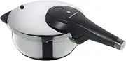 [WMF] Perfect Premium Pressure Cooker 3.0 litres Polished Stainless Steel 2 Cooking Levels All-in-One Rotary Knob, Dishwasher Safe, Diameter 22 cm Suitable for Induction, Stainless Steel, Silver