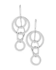 Bloomingdale's Fine Collection Sterling Silver Mini Cascading Circle Earrings