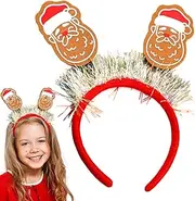 [Generic] Christmas Headbands for Adults | Christmas Party Headband Hair Hoops Sequin - Christmas Costume Headwear for Christmas Party, Family Reunion, Company Event
