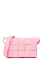 Bottega Veneta Cassette Small Intrecciato Leather Cross-body bag - Light Pink One Size