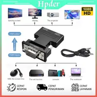 在飛比找蝦皮購物優惠-帶有音頻端口的 Hpder HDMI 轉 VGA 母轉 VG