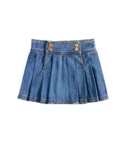[Versace Kids] Versace Kids Pleated denim skirt Y 14 blue