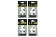20pc Cardinal Classic Dice Pack Set f Board Table Games Play Roll Black White