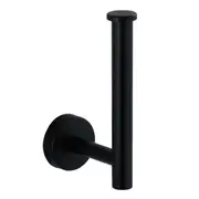 Paper Towel Holder Stainless Steel Black Matte Cylindrical Paper Towel Hanging Shelf for Home