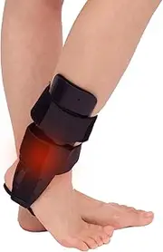 Memory Foam Stirrup Ankle Brace Ankle joint fracture and sprain protective equipment Ankle bone fixation strap (Black, One Size)