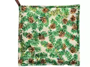Balsam Fir Filled 7" HOT PAD Cream Pine Cone Branches Pine Tree trivet sachet