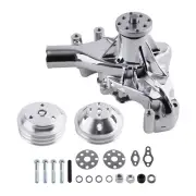 Water Pump Pulley System for Chevrolet 265-400 Small Block Chrome Finish