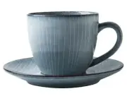 Wablo.T 6-ounce Vintage Ceramic Coffee Tea Cup with Saucer Mug Service for 2 NEW