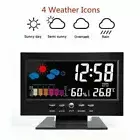 Humidity LED Digital Alarm Clock Calendar Thermometer Snooze Alarm Clock