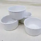 AYNSLEY HYSTYLE GOURMET White Ramekin 3.25" Set of 4 NEW NEVER USED made England