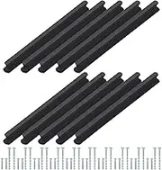 uxcell Kitchen Cabinet Handles 6.3 Inch (160mm) Hole Center, 10 Pack Brushed Cabinet Pulls Kitchen Drawer Hardware for Cupboard Drawer Pulls, Black
