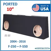 Fits Ford F450 Super Duty Crew-Cab 2004-2016 10" Ported Sub Box Sub Enclosure