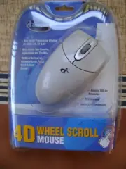 Iconcepts, 4D Wheel, Scroll Mouse w. 5ft. Cord, PS/2 Connector and User Manual