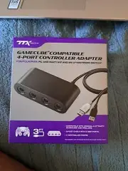 TTX Tech GameCube Compatible 4 Port Controller Adapter For Wii U And Switch 7E