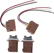 X AUTOHAUX 2 Set Turn Signal Light Socket Wiring for Ford F-150 2004-2017 No.YF1Z13411CA Parking Lamp Bulb Pigtail Connector Harness with Wire-to-Plug