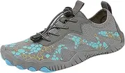 [WAJCSHFS] Water Shoes for Women Men Prime of Day Deals Today 2024 clearance Barefoot Shoes for Earthing Breathable Anti Slip Athletic Barefoot Shoes, Zc-light Gray