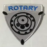 ROTARY SHIELD CLOTH PATCH MAZDA WANKEL 10A 12A 12B 13B RX3 RX 4 RX7 COSMO RE-5