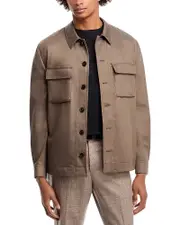 Boss Virgin Wool Relaxed Fit Overshirt