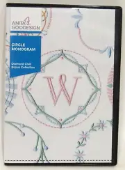 Anita Goodesign Circle Monogram Diamond Club Collection Bonus Embroidery CD-ROM