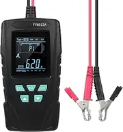 FY8912A Car Battery Tester 12V/24V, 50-1999 CCA Automotive Alternator Diagnostic Tool, Digital Auto Battery Analyzer, Resistance Voltage Discharging Analysis for Truck Van Boat Cycle ATV SUV