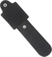 Minkissy Brown Leather Safety Razor Case - Travel Size, Elastic, Scratch-Resistant, Suitable for Men