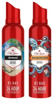 Old Spice Nomad & Krakengar No Gas Deodorant Body Spray Perfume for Men 2x 140ml