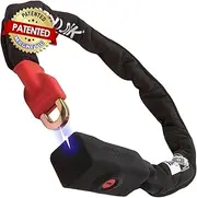 Seatylock Viking Chain Lock for Bicycles, Sold Secure Gold Approved Heavy-Duty Bike Lock with Patent Pending Magnetic Closure and 3 Keys
