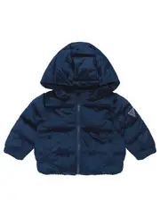 GUESS Blue Long Sleeve Padded Jacket (0–18m), Polyester