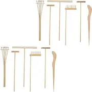 2 Sand Table Accessories Garden Sand Zen Garden Ornaments Mini Zen Garden Rakes Meditation Tool Accessories Mini Zen Garden Tool Zen Rakes Sand Rake Tea Art Garden Tools Bamboo