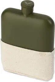 Matte Army Green Flask by Foster & Rye
